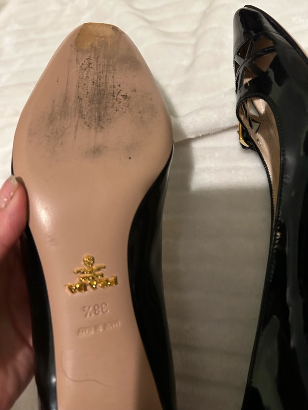 Prada patent leather 2 inch heel - Picture 11 of 17